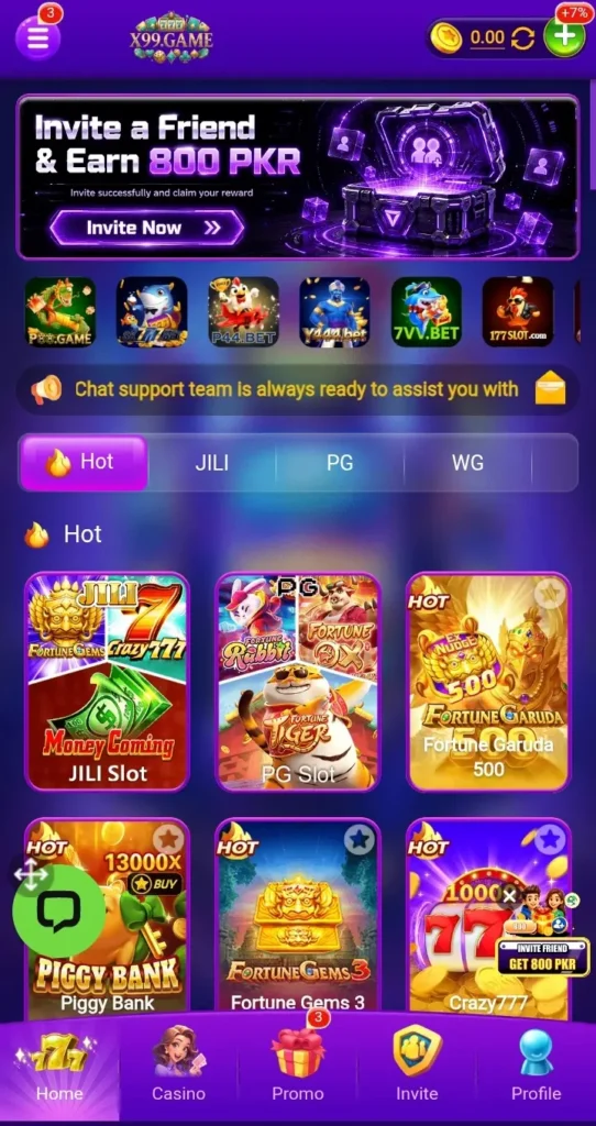 x99 Game platform for Pakistani Android users